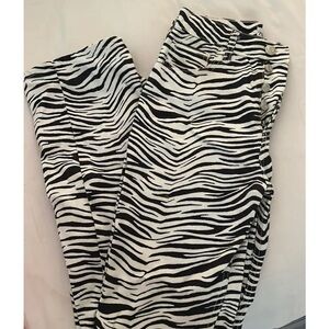 Zara Jeans Zebra Print size 2